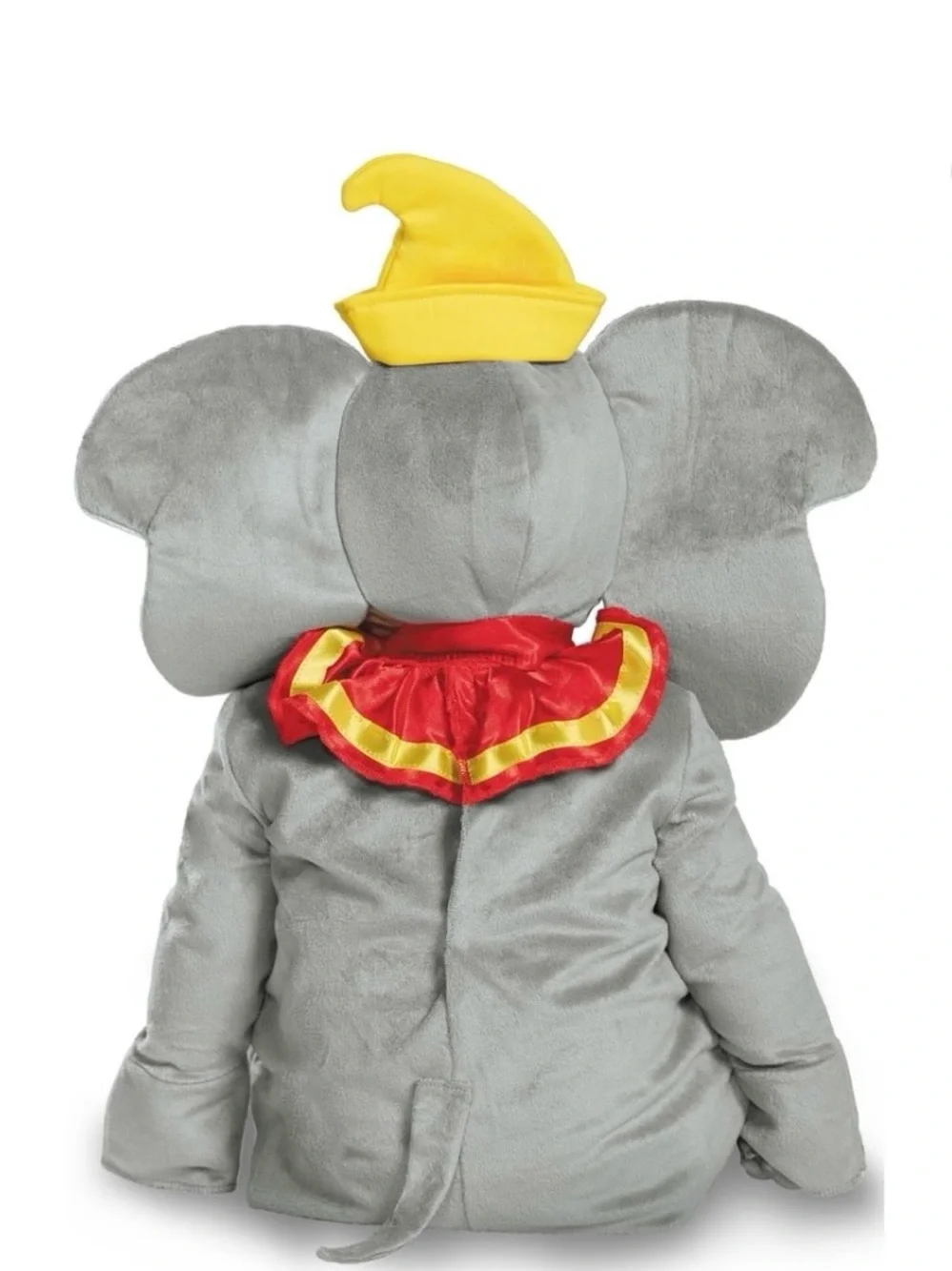 Disney Gray Elephant Costume with Pink Ears and Yellow Hat